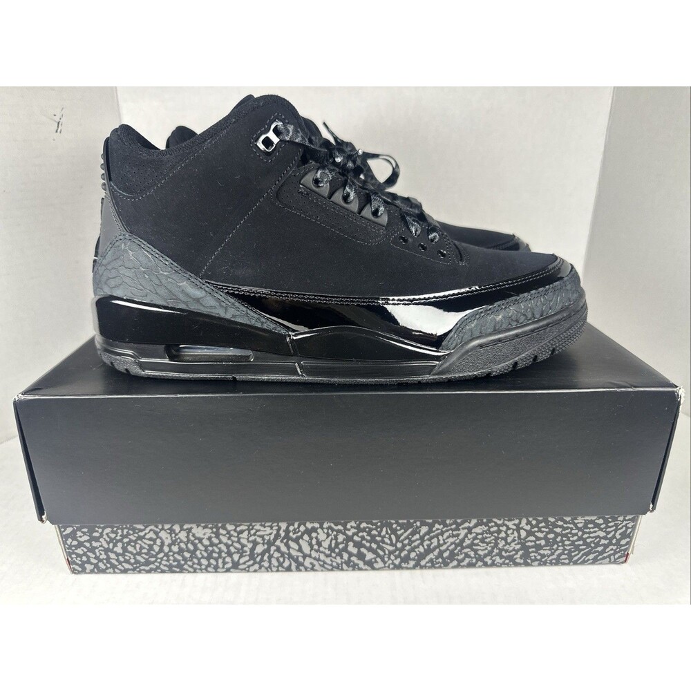 Size 10 - Jordan 3 Retro Black Cat OG All 2025 Worn Twice | TRUSTED SELLER!! - Picture 3 of 7